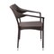 Merrick Lane Cheri Fade and Weather Resistant Modern PE Rattan Patio Dining Chair with Reinforced Steel Frame